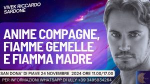 SAN DONÀ DI PIAVE, 24 NOVEMBRE 2024 dalle  11.00 alle 17.00 ‘ ANIME COMPAGNE, FIAMME GEMELLE E FIAMMA MADRE.