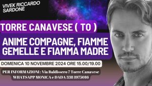 Domenica 10 Novembre 2024, TORRE CANAVESE ‘ ANIME COMPAGNE, FIAMME GEMELLE E FIAMMA MADRE ‘.