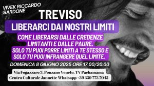 Domenica 8 Giugno 2025, TREVISO ‘ LIMITLESS, LIBERARCI DAI NOSTRI LIMITI’.