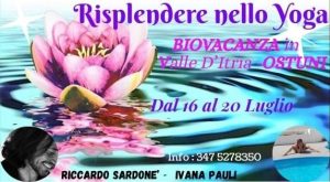 RITIRO SPIRITUALE, BioVacanza ad OSTUNI in VALLE D’ITRIA da mercoledì 16 Luglio 2025 a Domenica 20 Luglio 2025 
